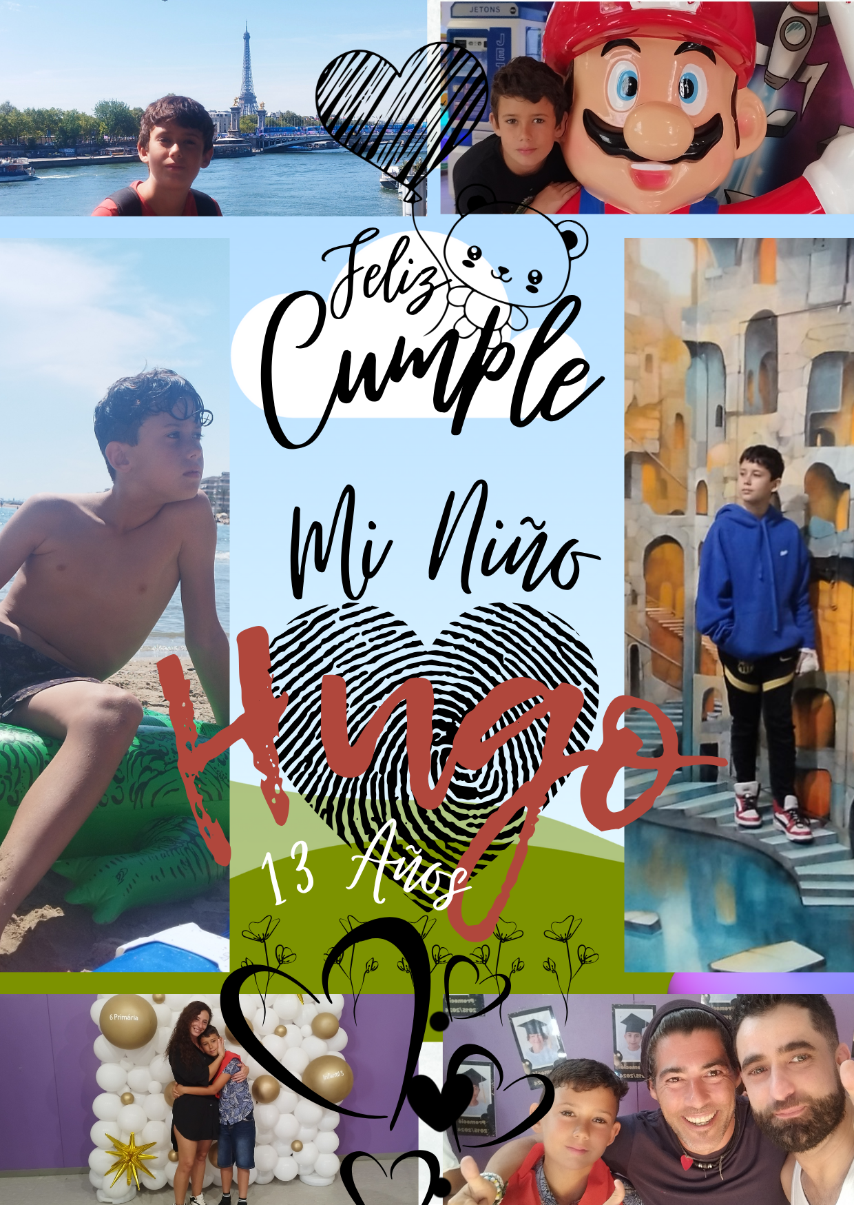 Felicitación collage